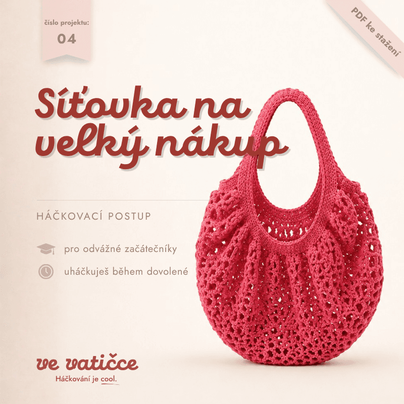 Obálka háčkovacího postupu Velká síťovka